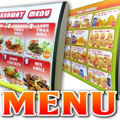 Illuminated Menu Display Boxes / Menu Boards / Menu Signs / Menu Displays / Menu Signage 