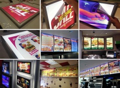 Illuminated Menu Display Boxes / Menu Boards / Menu Signs / Menu Displays / Menu Signage 